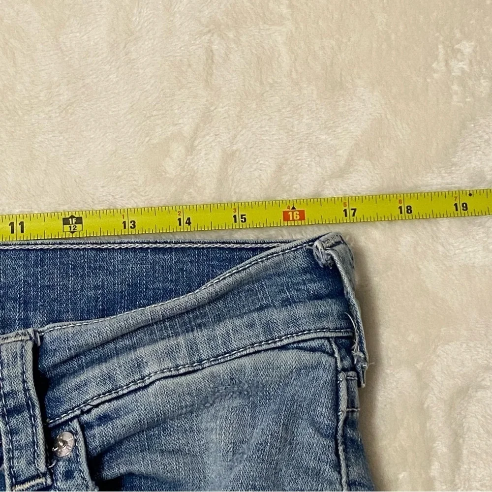 TRUE RELIGION / Mens Ricky Straight Leg Medium Washed Jeans Distressed Size 32